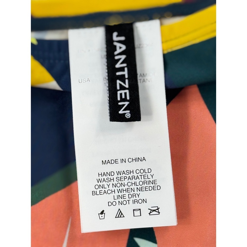 Jantzen Tropical Utopia Swim Skirt Palm Leaf‎ Print Wrap Front Size 6 JZ23733C - Picture 5 of 8